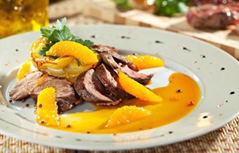 Orange-Infused Wild Duck