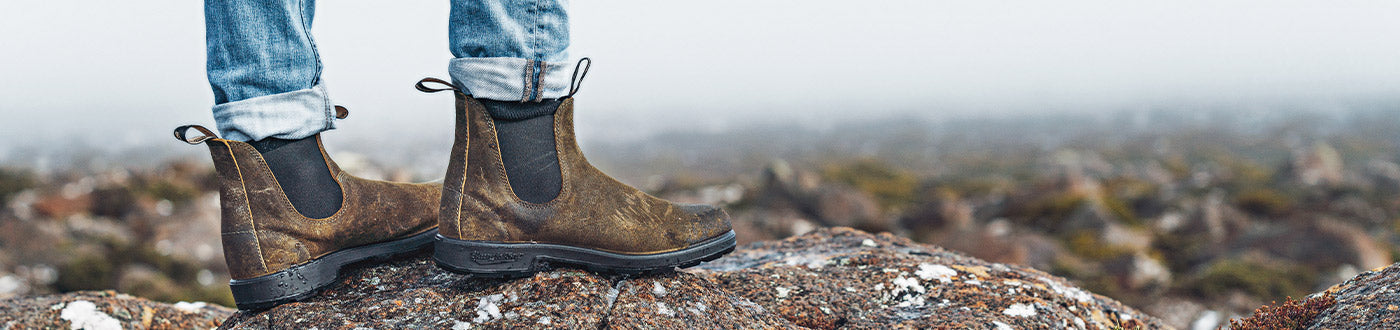 Men's Chelsea Boots in a range of top quality leather & suede styles from brands including Blundstone & Hoggs of Fife