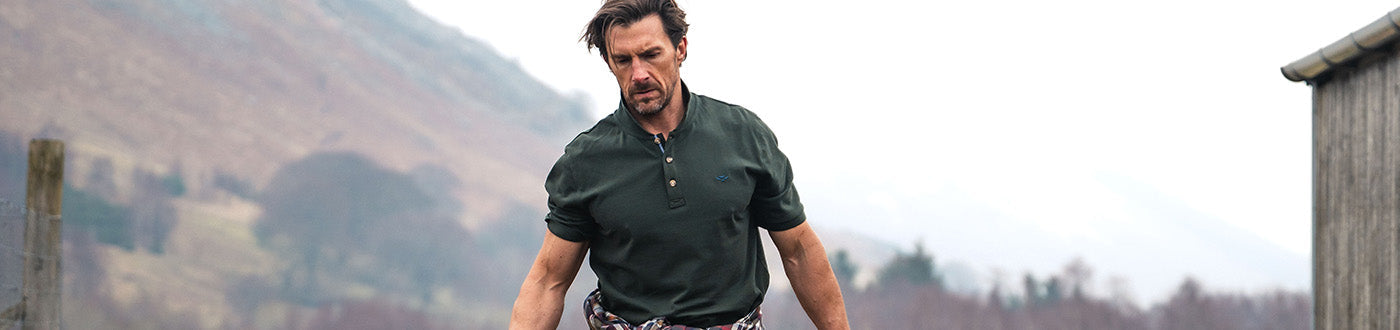 Men's polo shirts for work or casual wear. Find technical & cotton polos from brands including Helly Hansen & Deerhunter