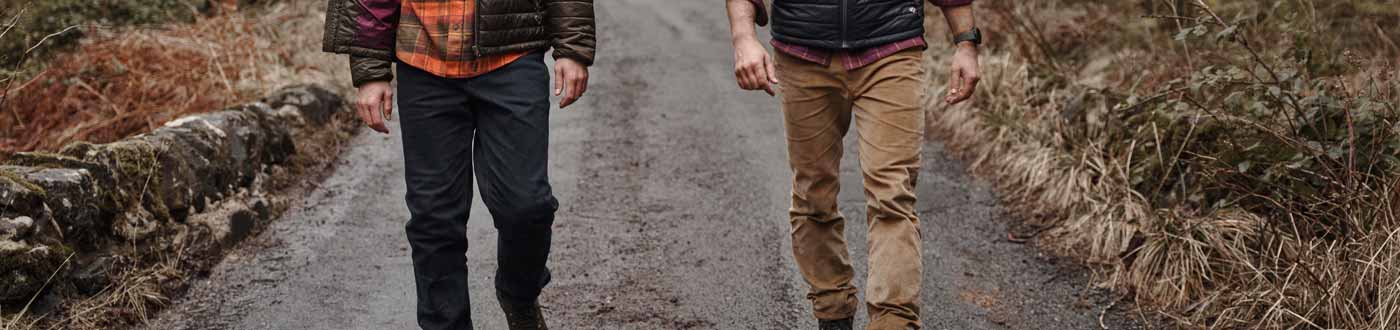 Men's trousers for outdoor use & countrywear. Shop moleskin & waterproof trousers for shooting, hiking & work from top brands