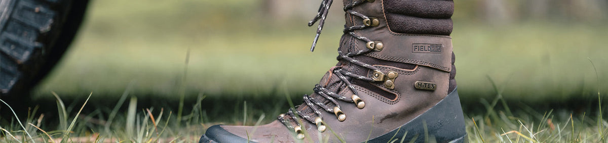 Hoggs of Fife boots including waterproof dealer boots, wellies, work safety boots & walking boots for durable outdoor wear