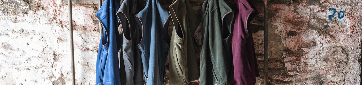 Hoggs of Fife gilets & waistcoats for men & women. Shop fleece, wax, quilted & shooting gilets for field, farm & rural life