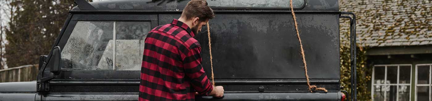 Our range of mens clothing & outdoor wear includes tweed jackets, check shirts, waterproof coats, gilets, fleeces & trousers