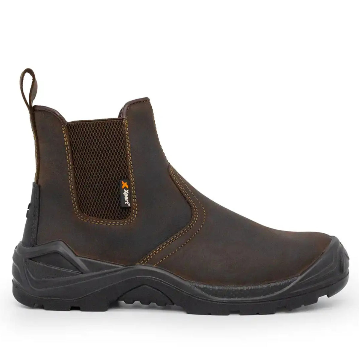 Xpert Defiant SBP Safety Dealer Boot Brown - Outer Side Xpert Defiant SBP Safety Dealer Boot Brown - Outer Side