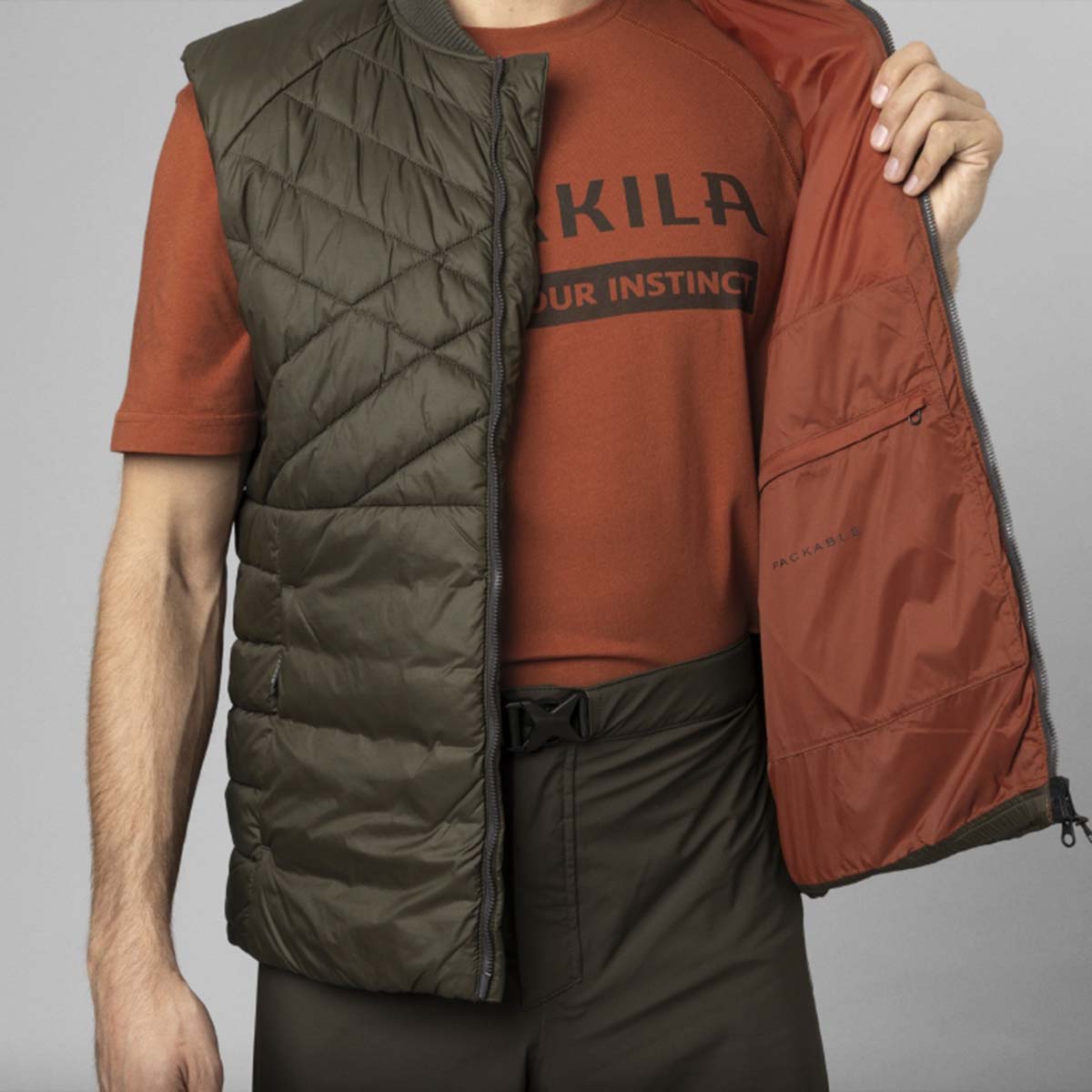 Harkila Logmar Insulated Packable Waistcoat - inside pocket Harkila Logmar Insulated Packable Waistcoat - inside pocket