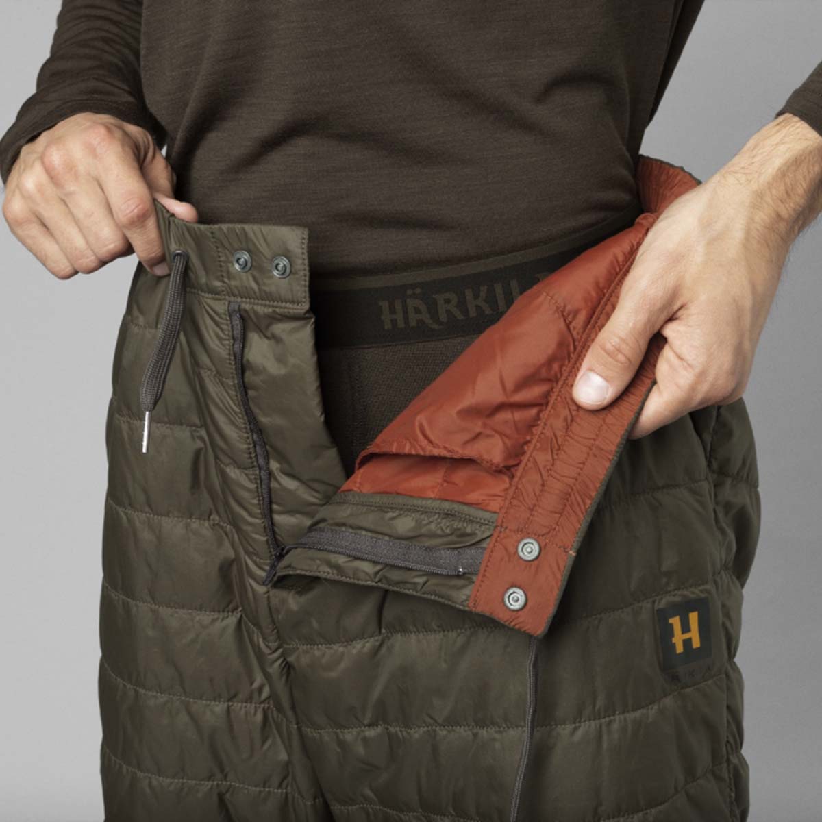 Harkila Logmar Insulated Packable Breeks - fastening Harkila Logmar Insulated Packable Breeks - fastening