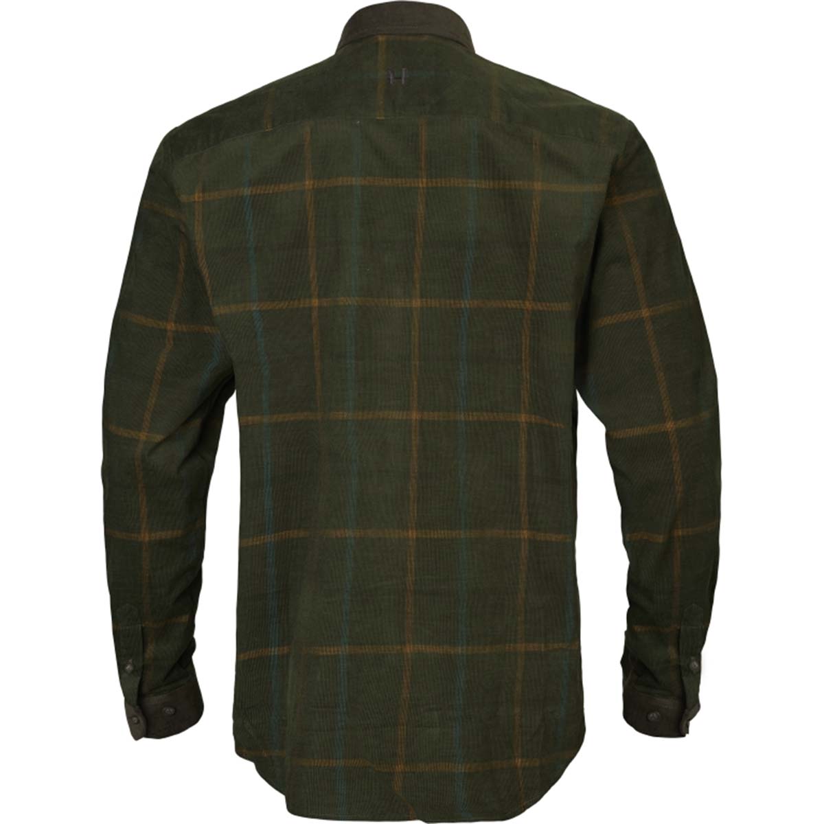 Harkila Kaldfjord Corduroy Check Shirt - willow green rear Harkila Kaldfjord Corduroy Check Shirt - willow green rear
