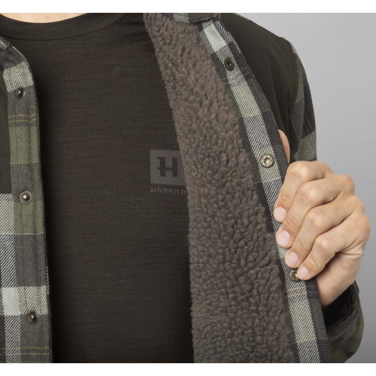 Harkila Asmund Insulated Wool Shirt Jacket - lining Harkila Asmund Insulated Wool Shirt Jacket - lining