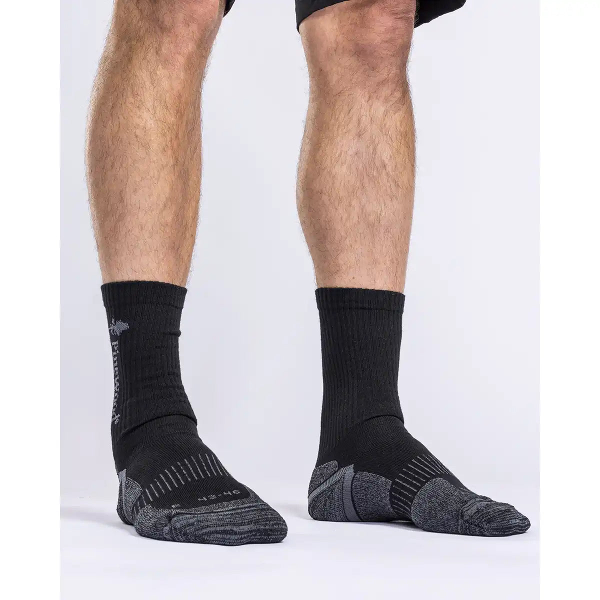 Pinewood InsectSafe Coolmax Long Socks- Black - on model Pinewood InsectSafe Coolmax Long Socks- Black - on model