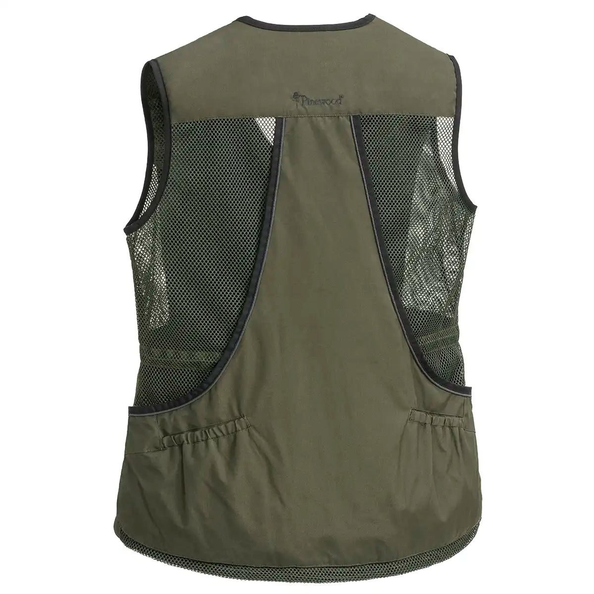 Pinewood Dog Sports 2.0 Womens Vest- Moss Green- back Pinewood Dog Sports 2.0 Womens Vest- Moss Green- back