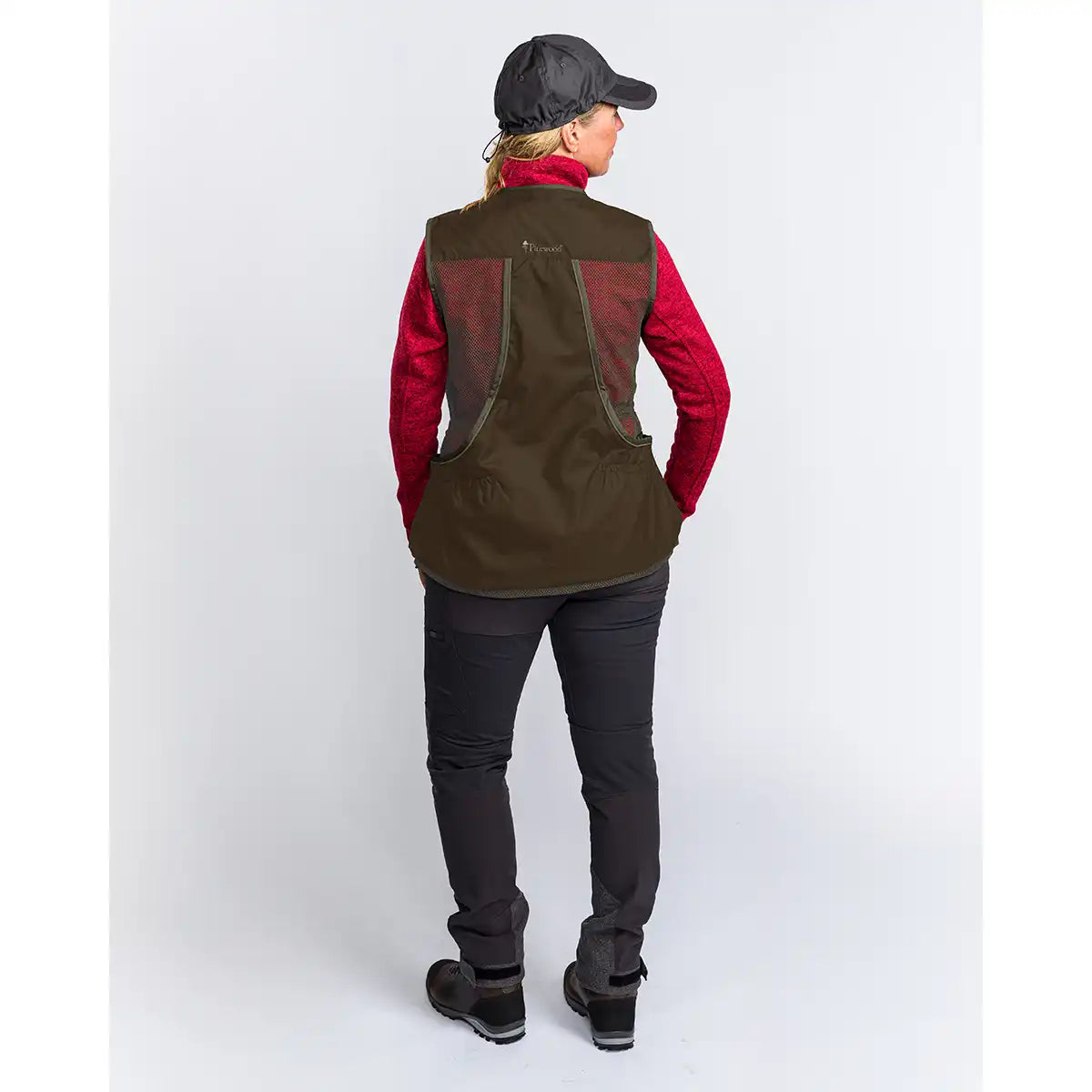 Pinewood Dog Sports 2.0 Womens Vest- back view on model Pinewood Dog Sports 2.0 Womens Vest- back view on model