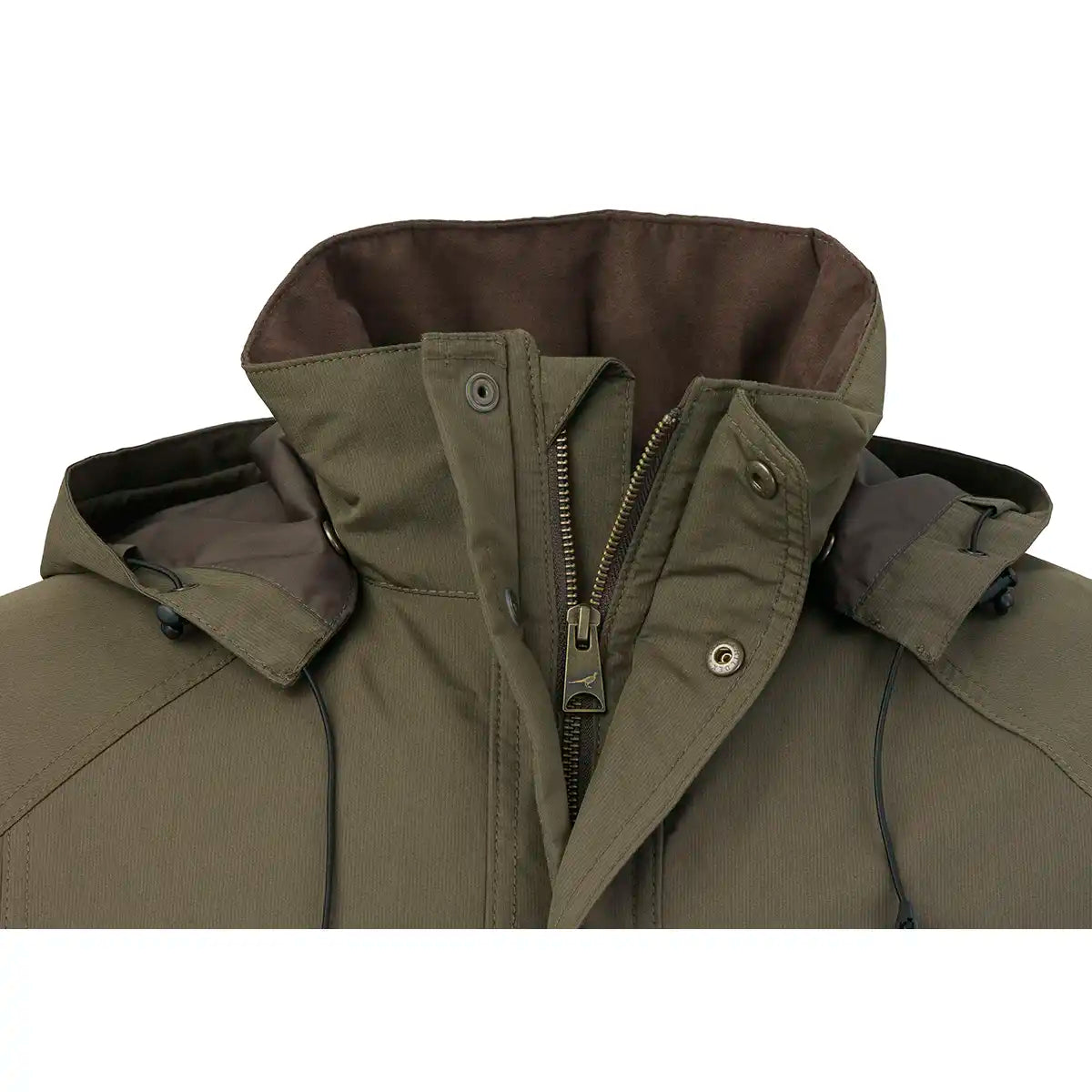 Laksen Marsh CTX Waterproof Shooting Coat- neck and collar detail Laksen Marsh CTX Waterproof Shooting Coat- neck and collar detail