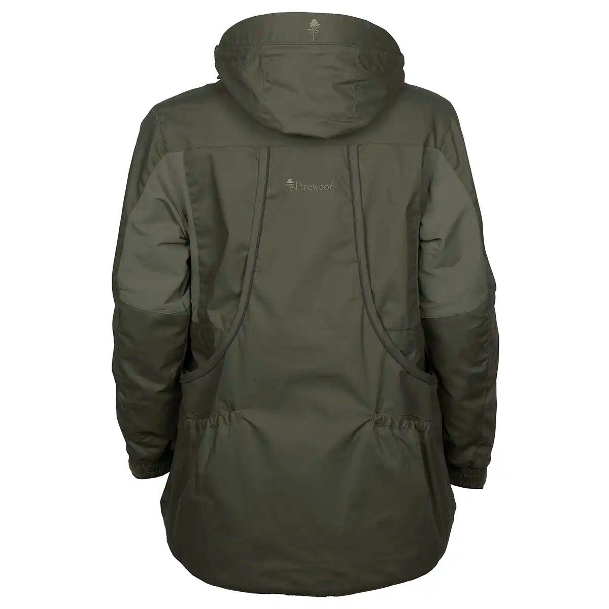 Pinewood Dog Sports Womens Trainer Jacket- Moss Green- back Pinewood Dog Sports Womens Trainer Jacket- Moss Green- back