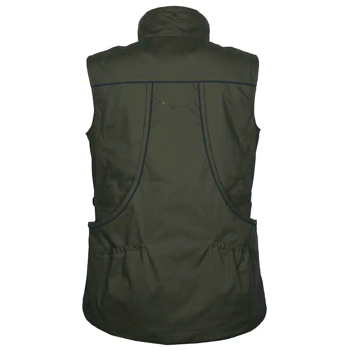 Pinewood Dog Sports Womens Trainer Vest- Moss Green - Back Pinewood Dog Sports Womens Trainer Vest- Moss Green - Back