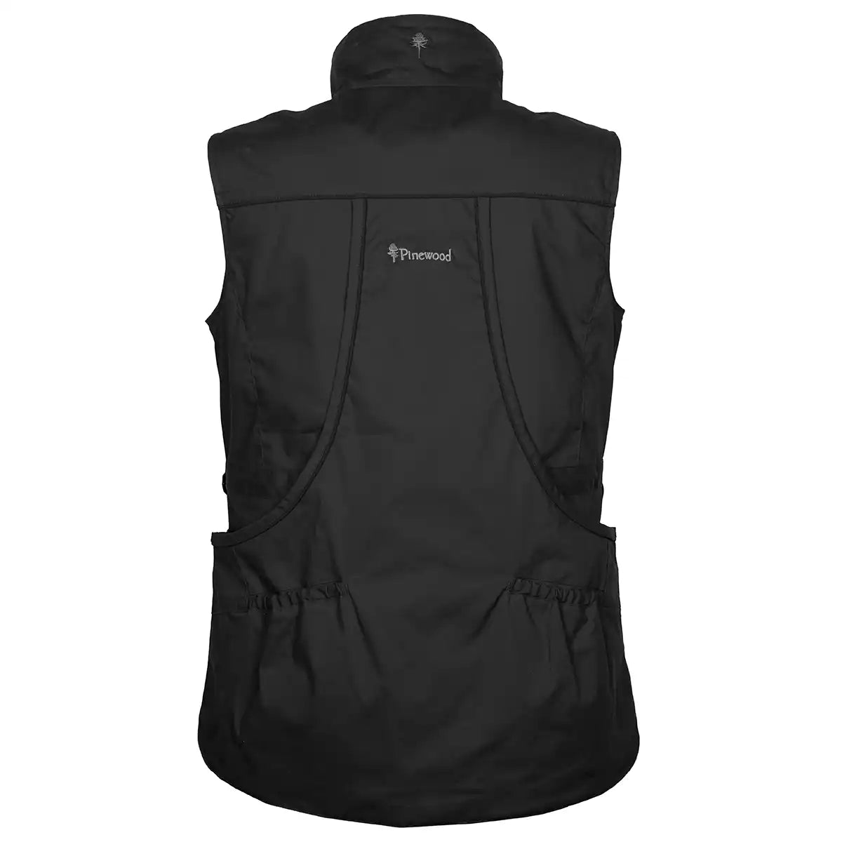 Pinewood Dog Sports Womens Trainer Vest- Black - back Pinewood Dog Sports Womens Trainer Vest- Black - back