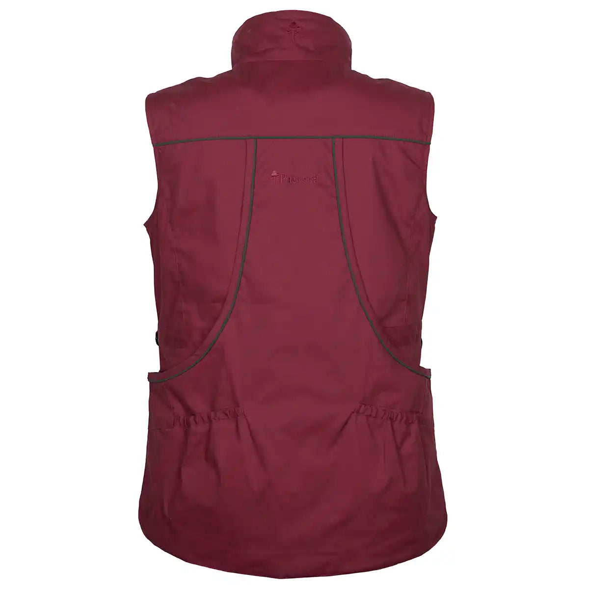 Pinewood Dog Sports Womens Trainer Vest- Dark Tomato/Dark Red - back Pinewood Dog Sports Womens Trainer Vest- Dark Tomato/Dark Red - back