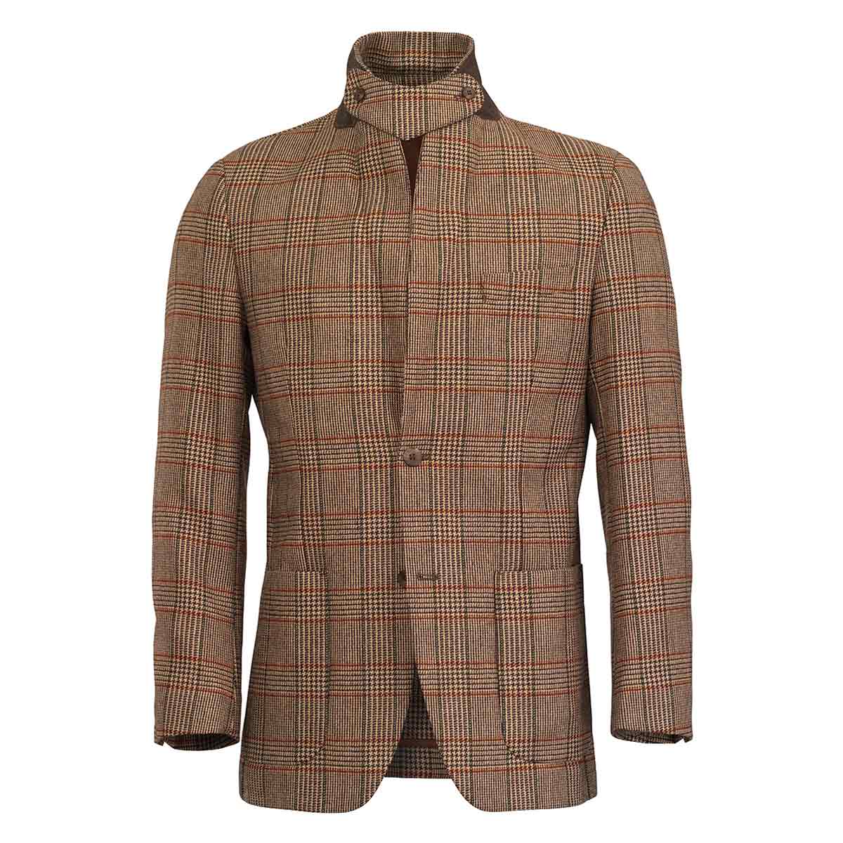 Laksen Cavendish Game Tweed Sports Jacket - Collar detail Laksen Cavendish Game Tweed Sports Jacket - Collar detail