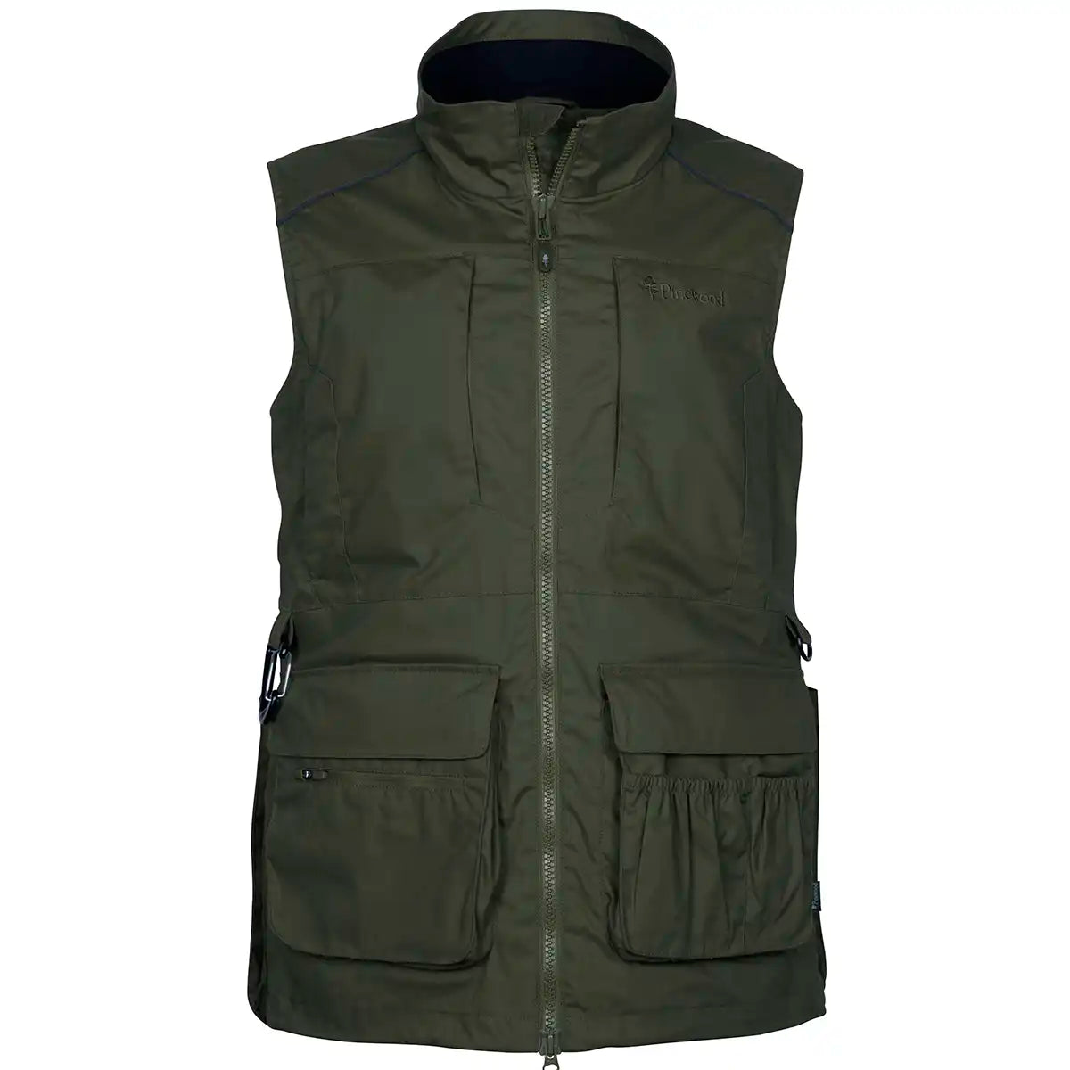 Pinewood Dog Sports Trainer Vest- Moss Green- front Pinewood Dog Sports Trainer Vest- Moss Green- front