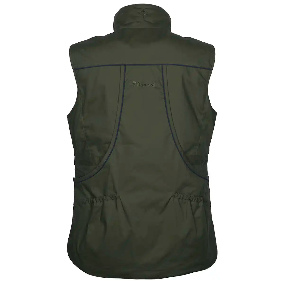 Pinewood Dog Sports Trainer Vest- Moss Green- back Pinewood Dog Sports Trainer Vest- Moss Green- back