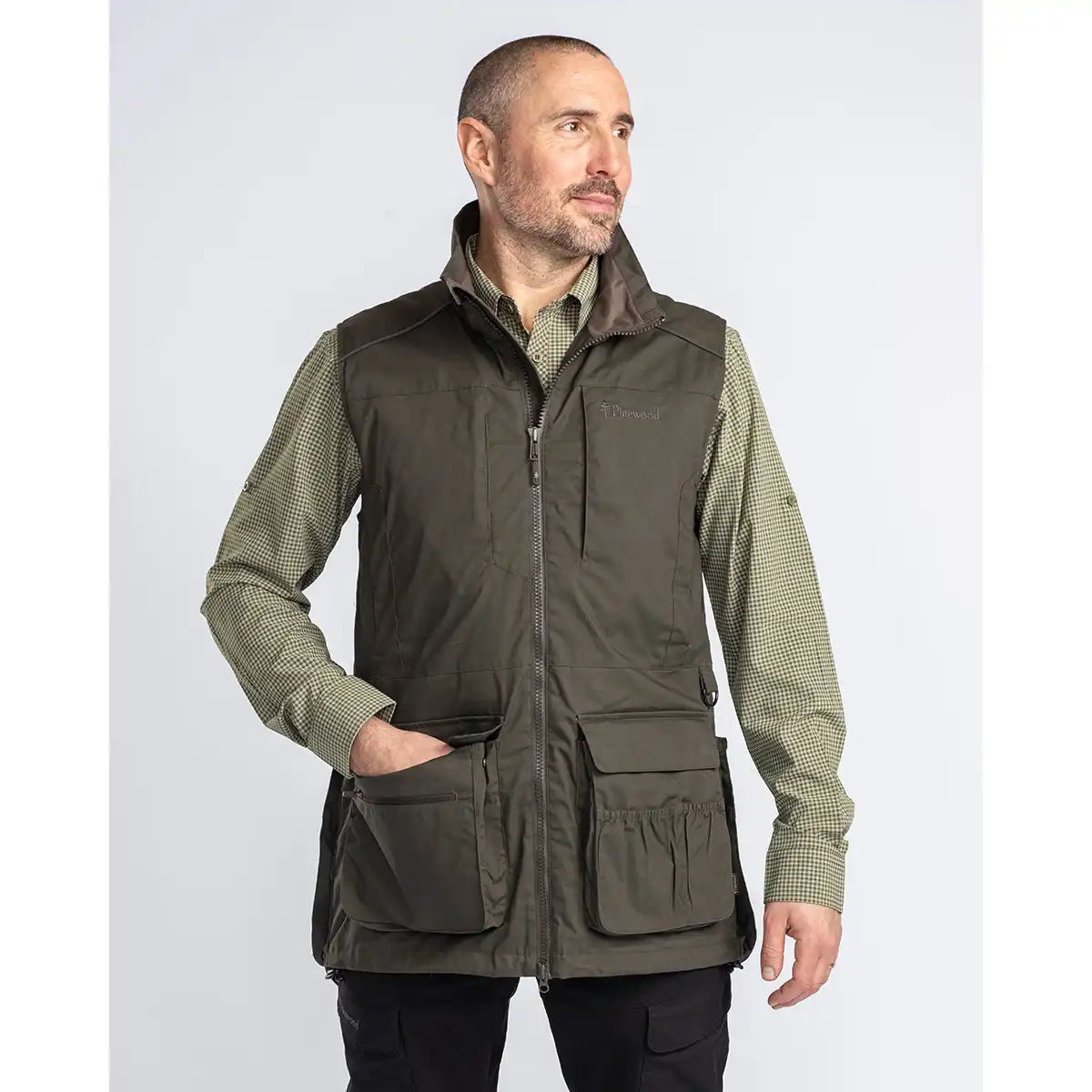 Pinewood Dog Sports Trainer Vest- front view on model Pinewood Dog Sports Trainer Vest- front view on model