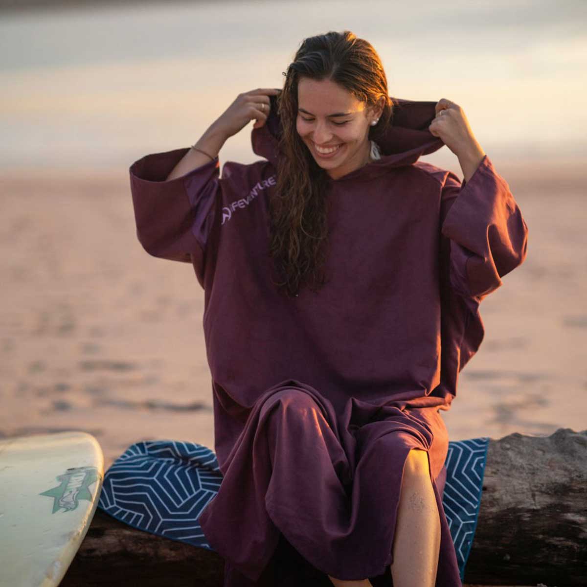 Lifeventure Compact Changing Robe Blackcurrant Lifeventure Compact Changing Robe Blackcurrant