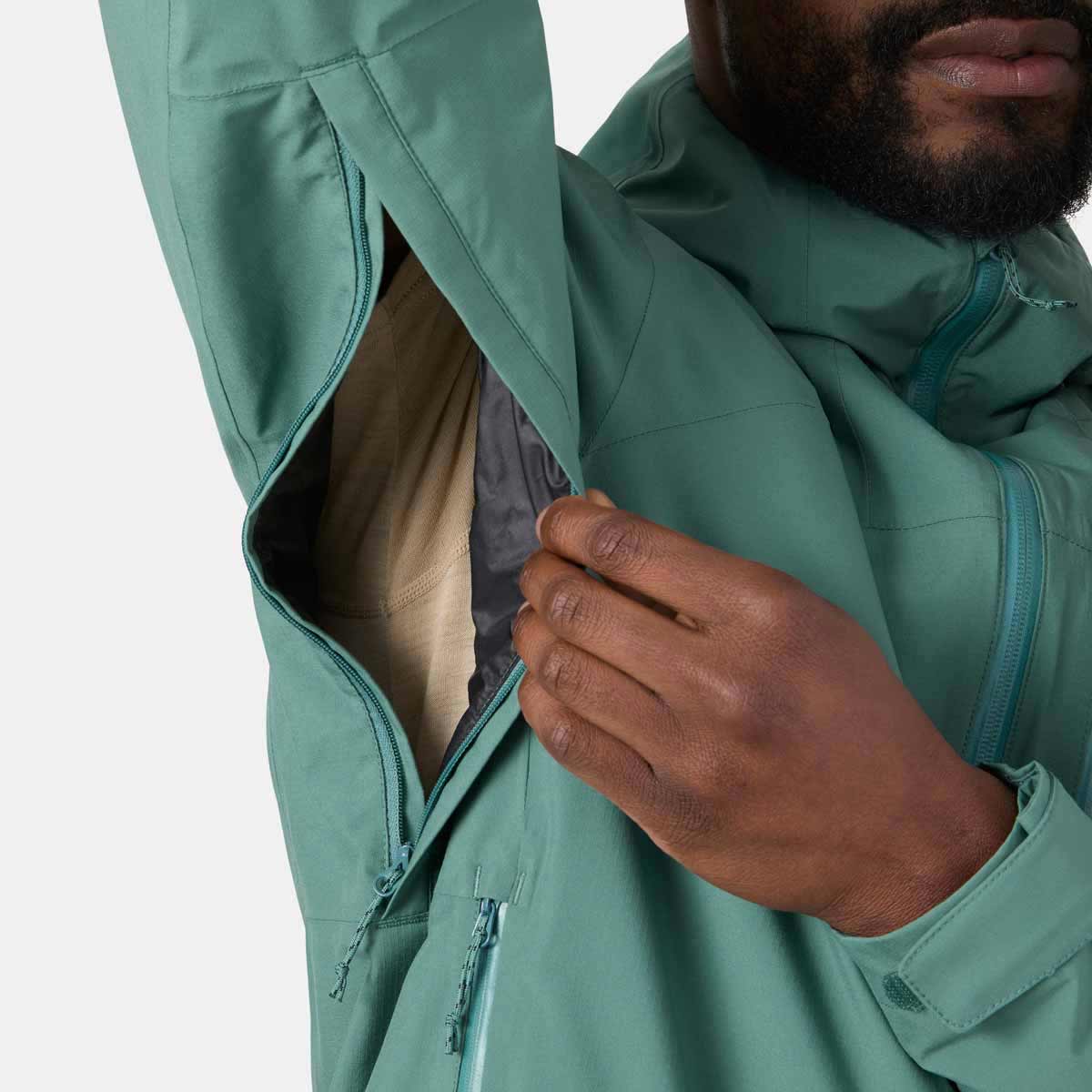 Helly Hansen Loke 2L Shell Jacket - opal green - armpit zip Helly Hansen Loke 2L Shell Jacket - opal green - armpit zip