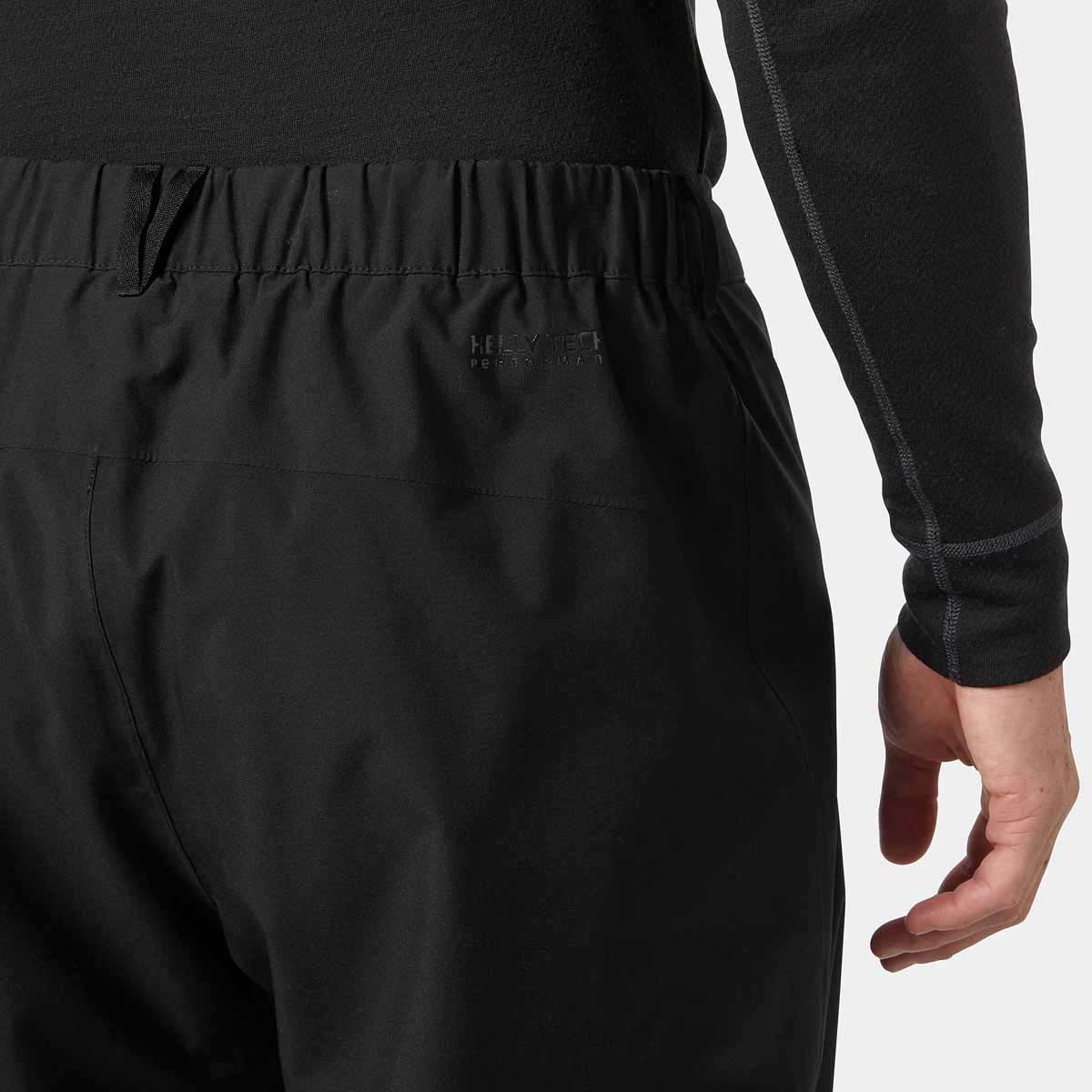 Helly Hansen Loke 2L Shell Pant - Black - rear Helly Hansen Loke 2L Shell Pant - Black - rear