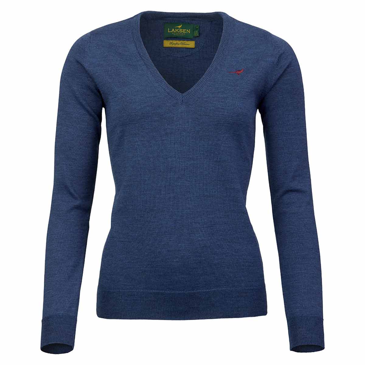Laksen Camilla V-Neck Pullover - Corn Blue Laksen Camilla V-Neck Pullover - Corn Blue