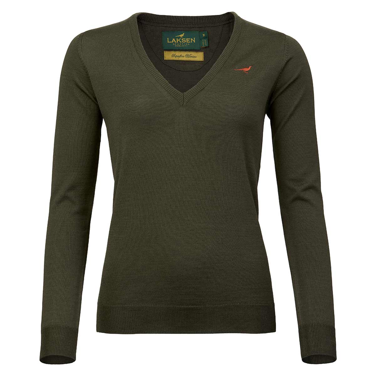 Laksen Camilla V-Neck Pullover - Olive Laksen Camilla V-Neck Pullover - Olive
