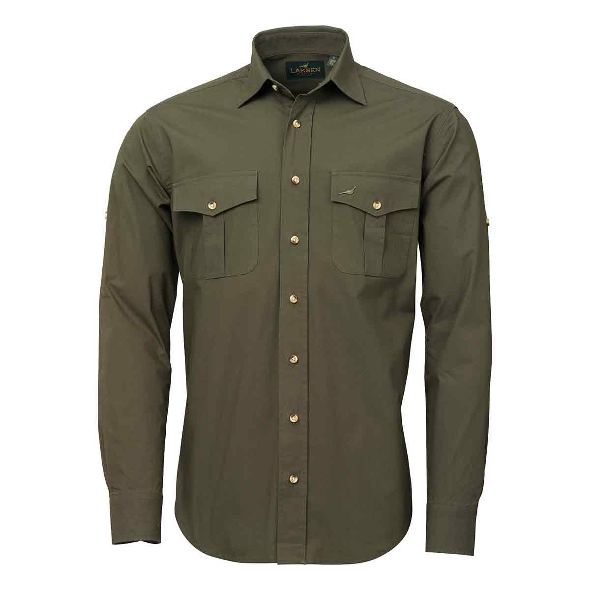 Laksen Nairobi Safari Men's Shirt in Olive Green Laksen Nairobi Safari Men's Shirt in Olive Green
