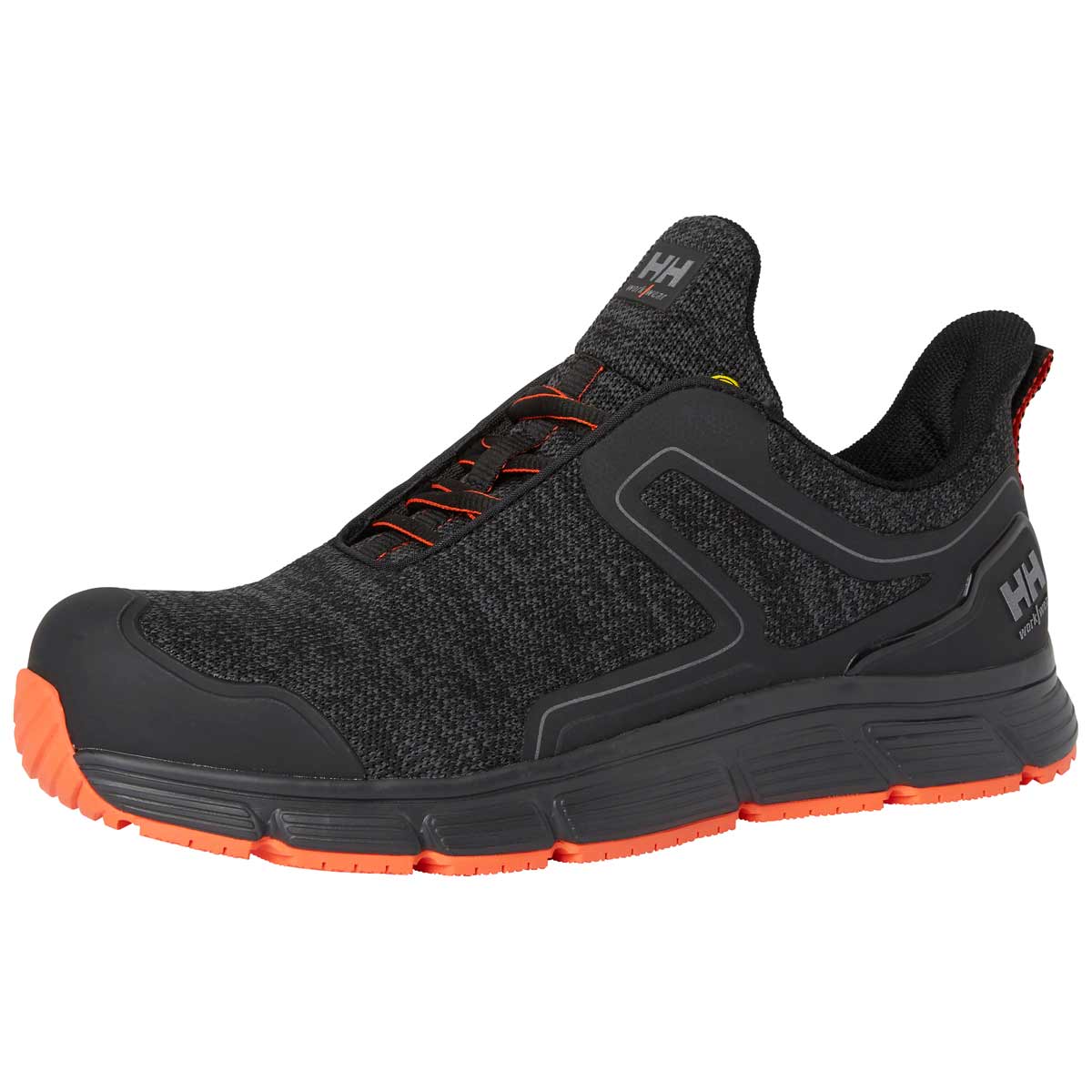 Helly Hansen Kensington Low-Cut S3 Shoes Black & Orange Angle Helly Hansen Kensington Low-Cut S3 Shoes Black & Orange Angle