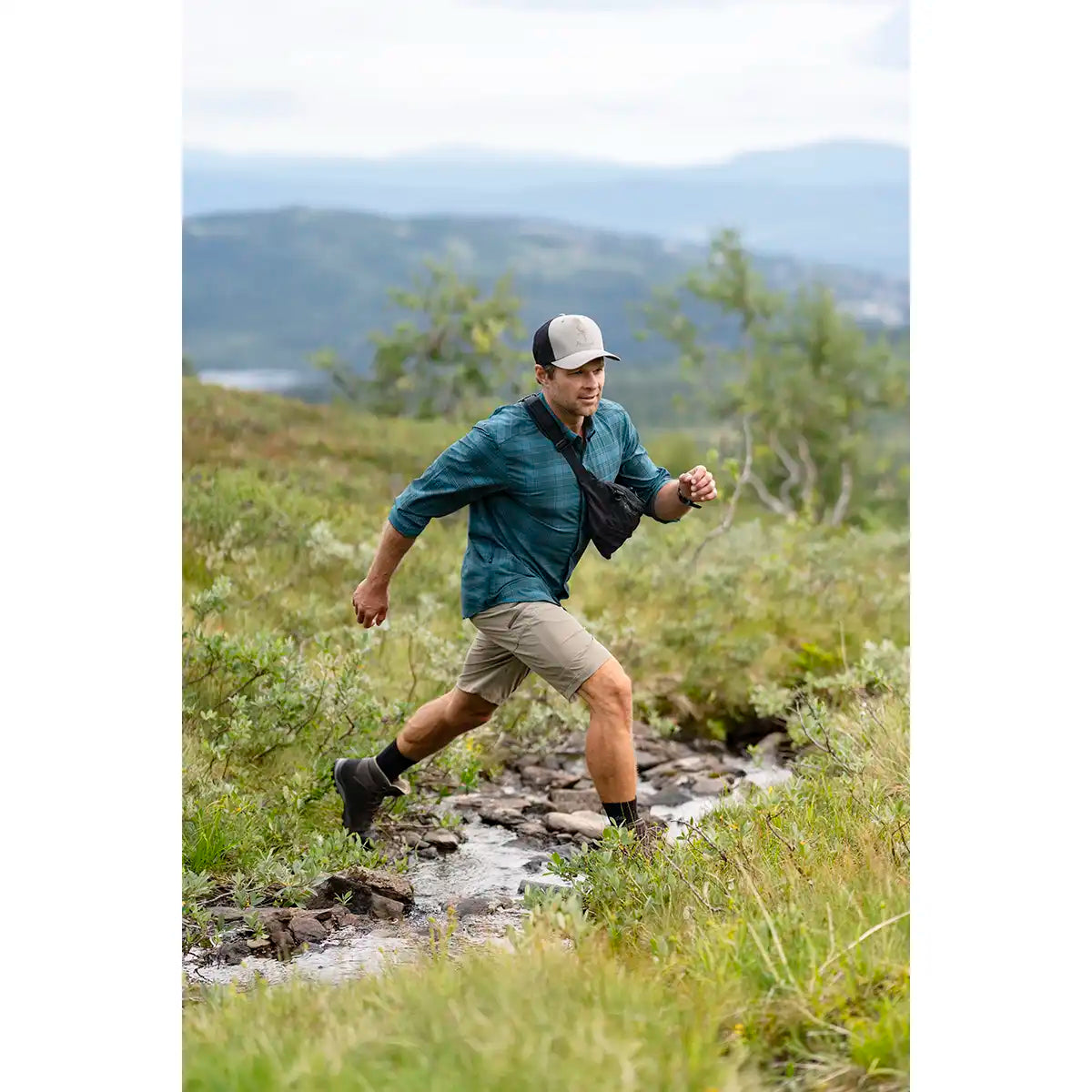 Pinewood InsectSafe Coolmax Long Socks- Black- lifestyle Pinewood InsectSafe Coolmax Long Socks- Black- lifestyle