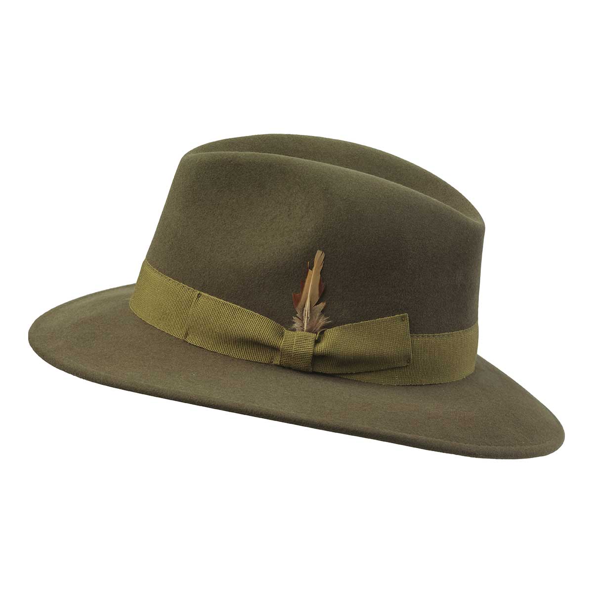 Laksen Heritage Fedora Cashmere Hat Loden Laksen Heritage Fedora Cashmere Hat Loden