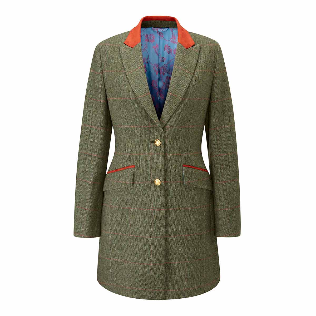 Alan Paine Combrook Ladies Tweed Mid-Thigh Coat Alan Paine Combrook Ladies Tweed Mid-Thigh Coat