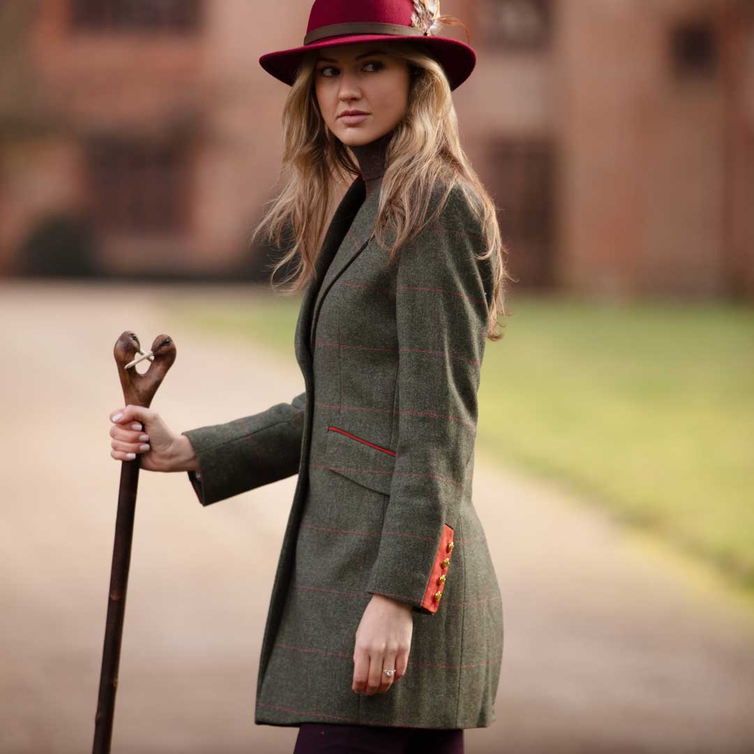 Alan-Paine-Combrook-Mid-Thigh-Coat-in-Heath Alan-Paine-Combrook-Mid-Thigh-Coat-in-Heath