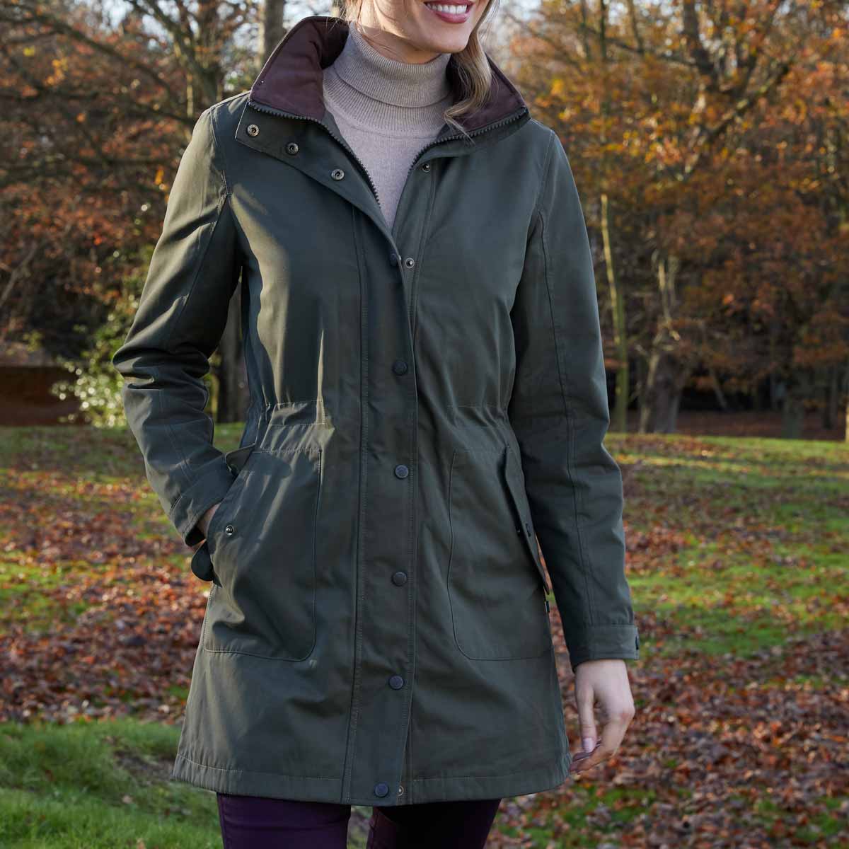 Alan-Paine-Milwood-Ladies-Jacket Olive Alan-Paine-Milwood-Ladies-Jacket Olive