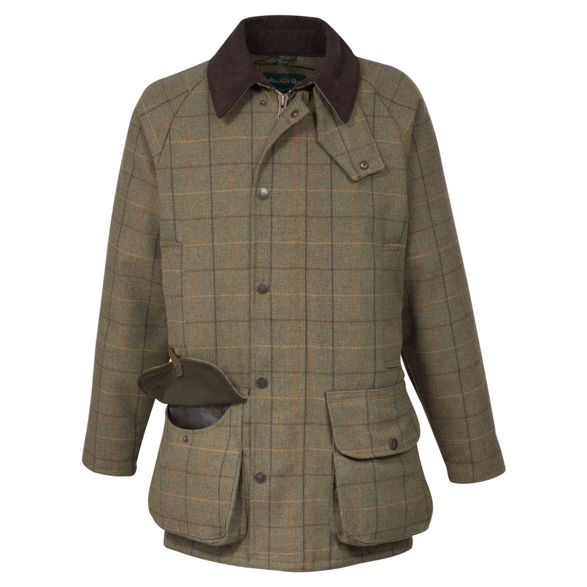 Alan Paine Rutland Men's Tweed Shooting Coat - dark moss Alan Paine Rutland Men's Tweed Shooting Coat - dark moss