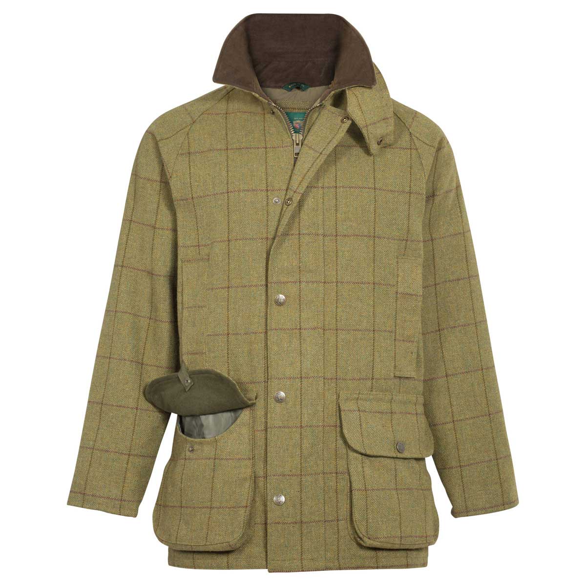 Alan Paine Rutland Men's Tweed Shooting Coat - lichen Alan Paine Rutland Men's Tweed Shooting Coat - lichen