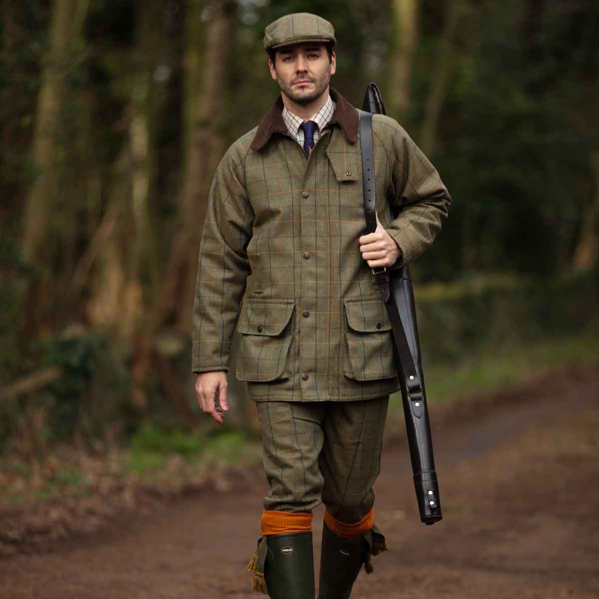 Alan-Paine-Rutland-Mens-Shooting-Coat-in-Dark-Moss Alan-Paine-Rutland-Mens-Shooting-Coat-in-Dark-Moss