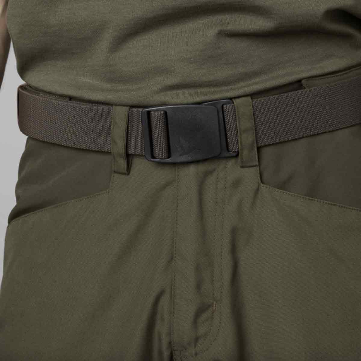 Seeland Arc Men's Belt in Dark Brown on model Seeland Arc Men's Belt in Dark Brown on model