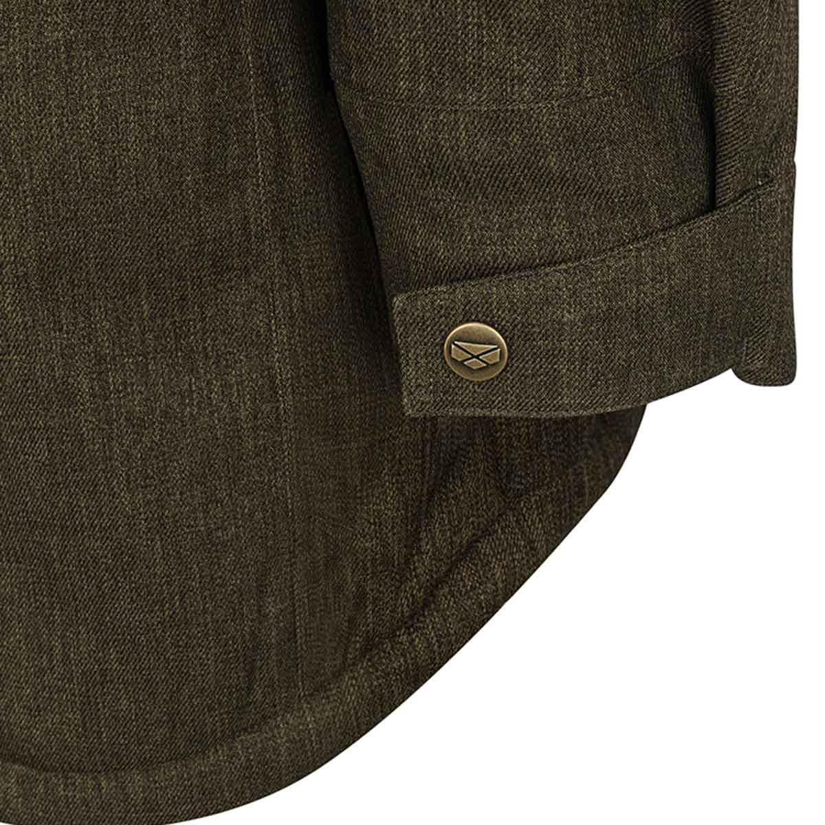 Hoggs of FiFe Argyll II Parka - green cuff detail Hoggs of FiFe Argyll II Parka - green cuff detail