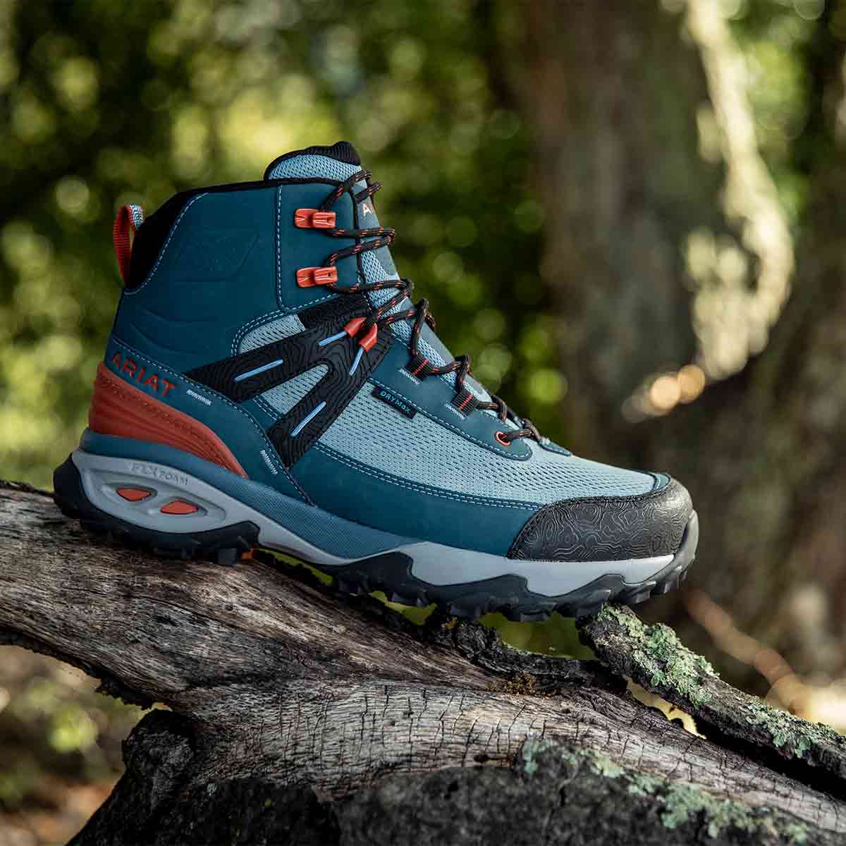 Ariat Men's Traverse Mid Waterproof Hiking Boots - Blue Depths - Lifestyle Ariat Men's Traverse Mid Waterproof Hiking Boots - Blue Depths - Lifestyle