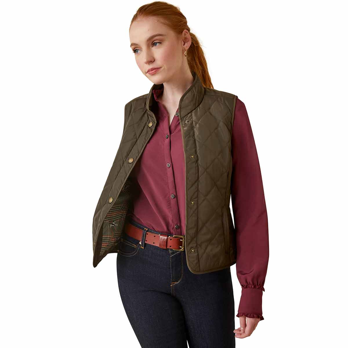 Ariat Women's Woodside Gilet Earth Ariat Women's Woodside Gilet Earth