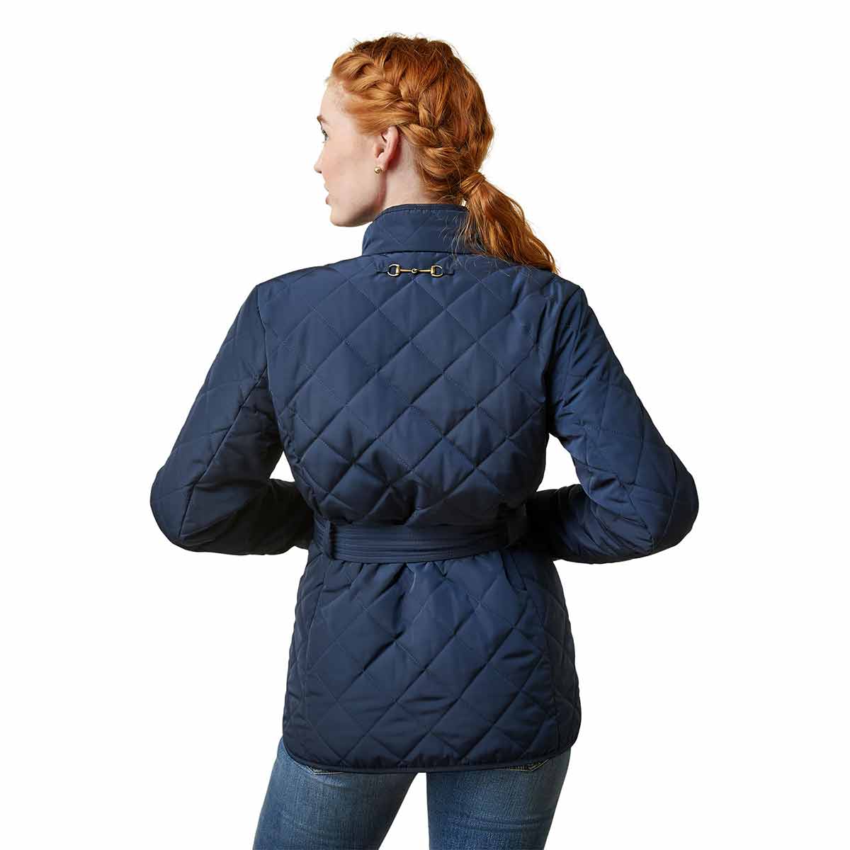 Ariat Women's Woodside Jacket Navy Rear Ariat Women's Woodside Jacket Navy Rear