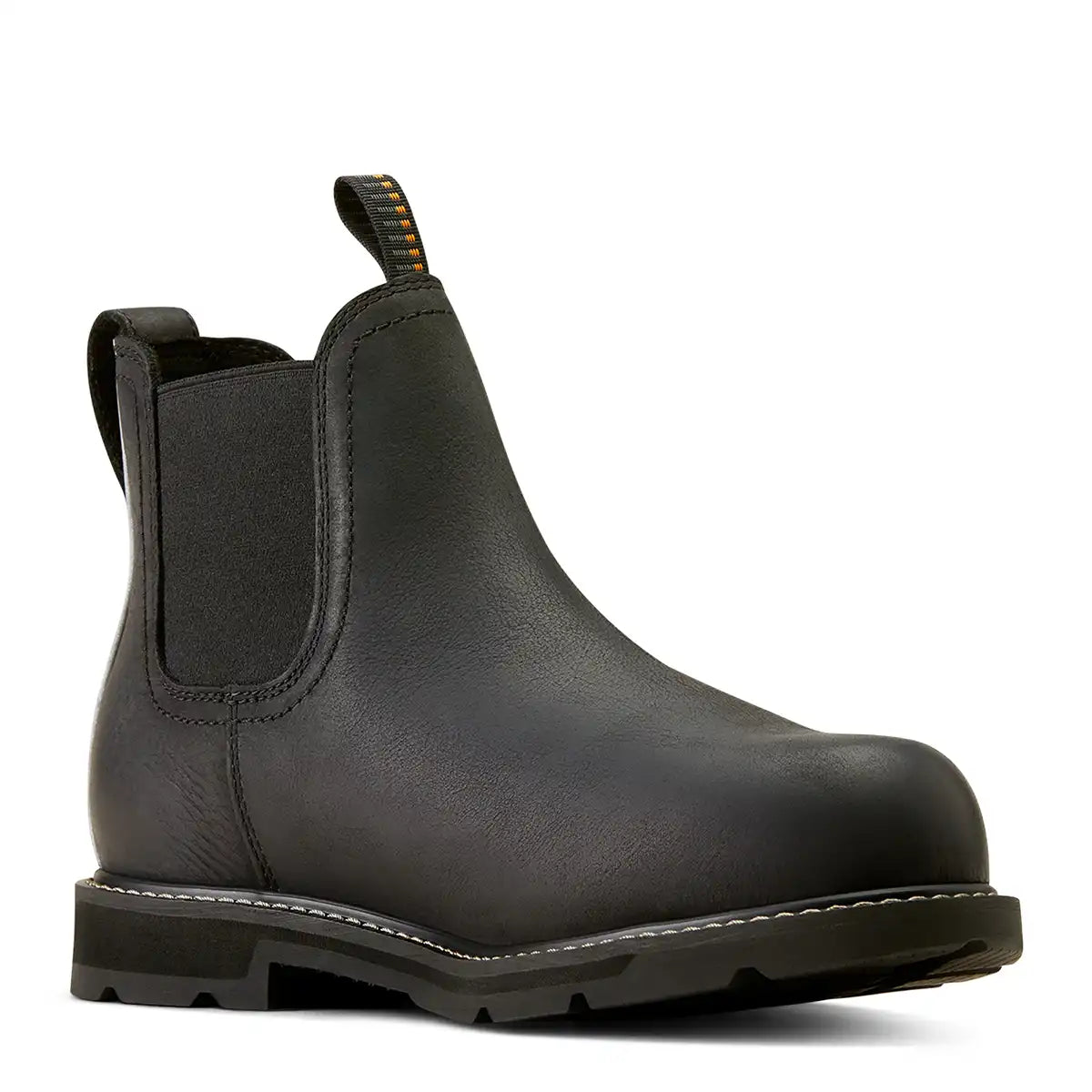 Ariat Men's Groundbreaker Chelsea Waterproof Steel Toe Work Boot - Black - Medial Ariat Men's Groundbreaker Chelsea Waterproof Steel Toe Work Boot - Black - Medial