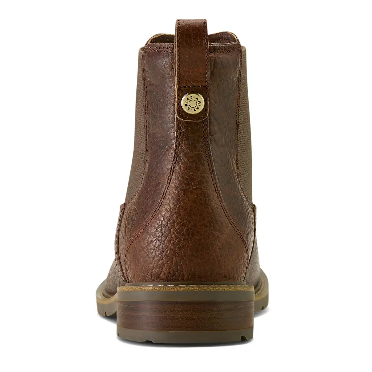 Ariat Men's Wexford Bison Chelsea Boots - Chocolate Bison - Heel Ariat Men's Wexford Bison Chelsea Boots - Chocolate Bison - Heel