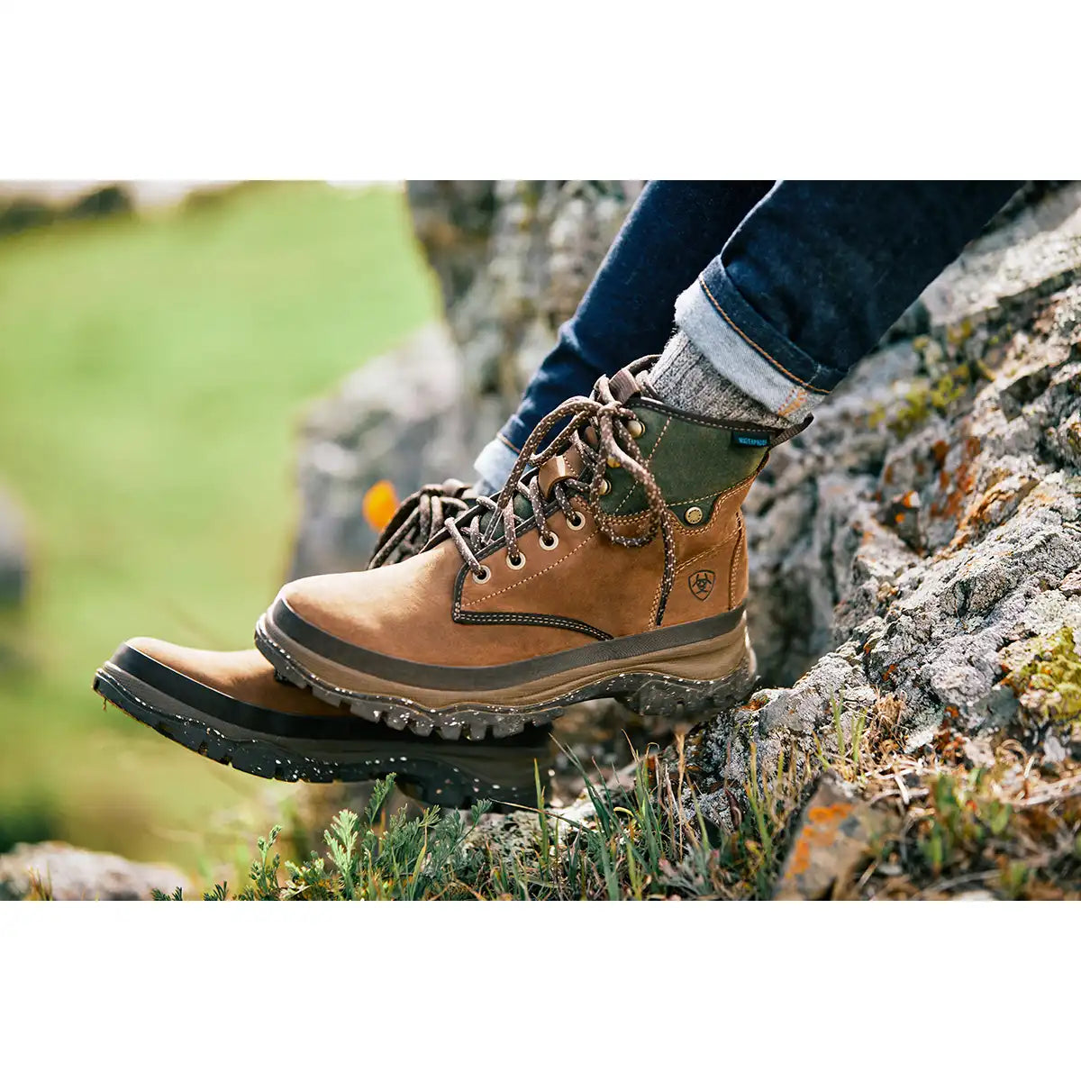 Ariat Women's Moresby Waterproof Boot - Oily Distressed Brown - Lifestyle Ariat Women's Moresby Waterproof Boot - Oily Distressed Brown - Lifestyle