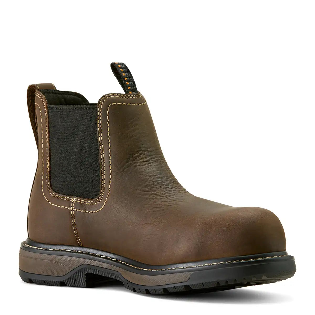 Ariat Women's Riveter Chelsea Waterproof Composite Toe Work Boot - Dark Brown - Medial Ariat Women's Riveter Chelsea Waterproof Composite Toe Work Boot - Dark Brown - Medial