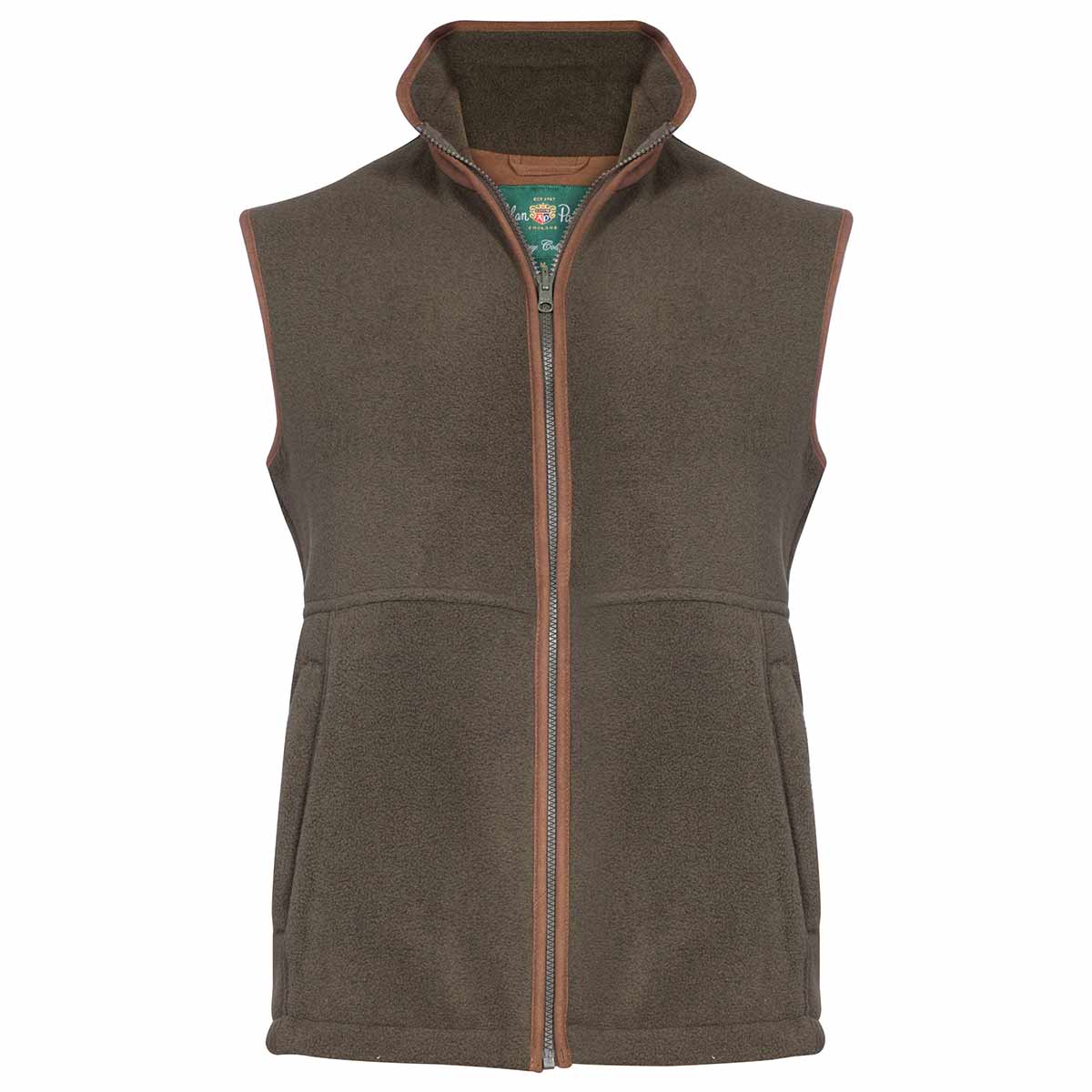 Alan Paine Aylsham Men's Fleece Gilet - Green Alan Paine Aylsham Men's Fleece Gilet - Green