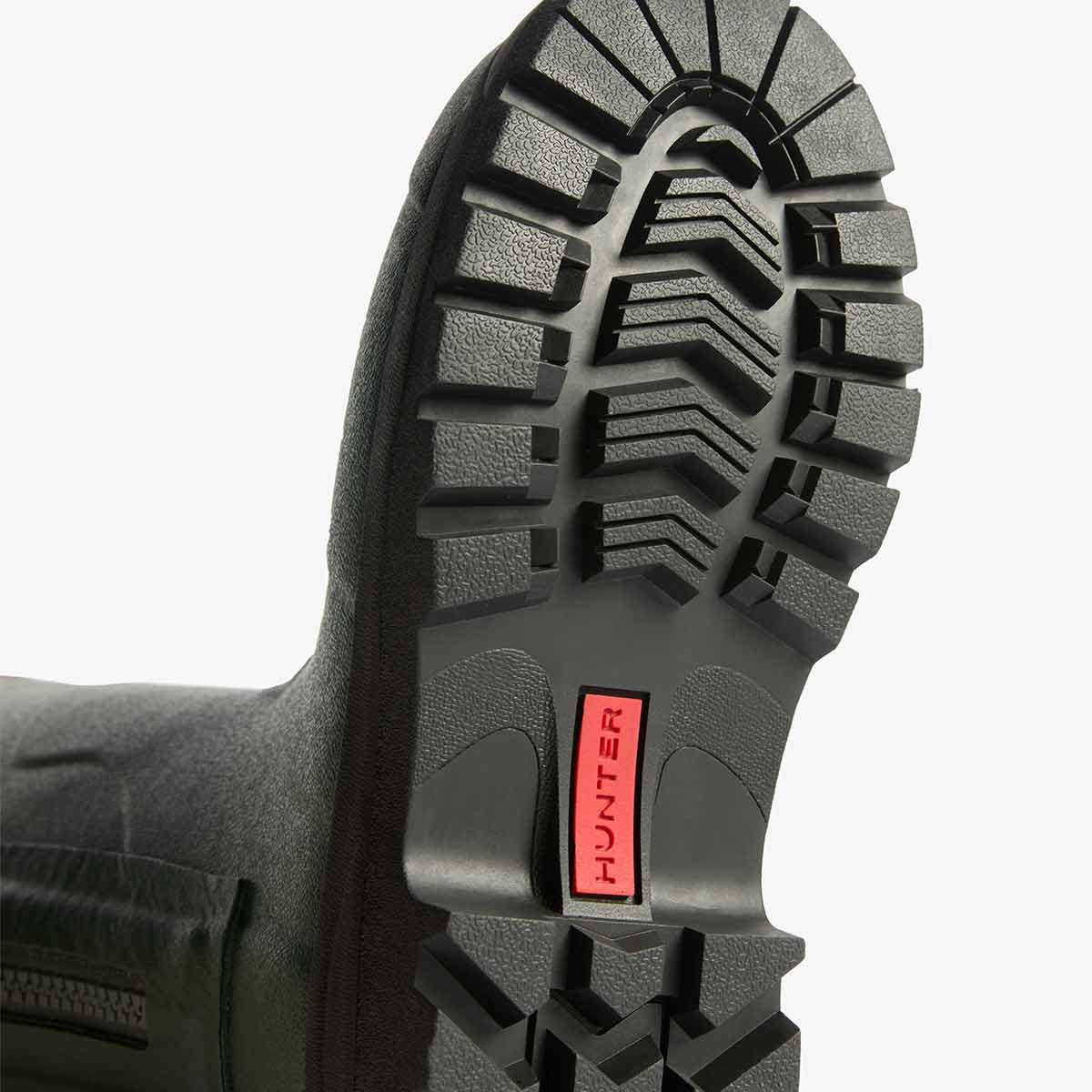 Hunter Balmoral MKII Full Zip Wellington Boots - Dark Olive - Sole Hunter Balmoral MKII Full Zip Wellington Boots - Dark Olive - Sole